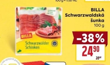 Šunka schwarzwaldská Billa