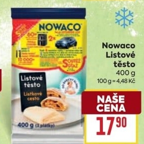 Těsto listové mražené Dobroty babičky Kláry