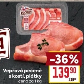 Vepřová pečeně s kostí Vocílka