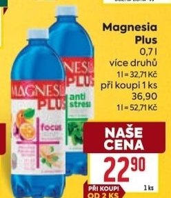Voda ochucená plus Magnesia