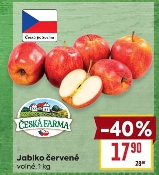Jablka červená Česká Farma