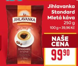Mletá káva Standard Jihlavanka