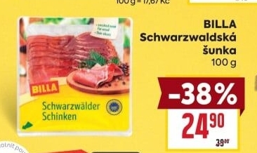 Šunka schwarzwaldská Billa
