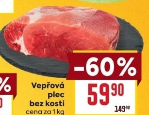 Vepřová plec bez kosti