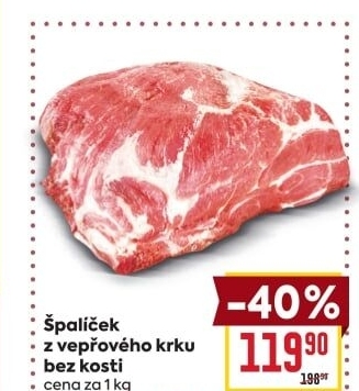 Vepřový krk bez kosti