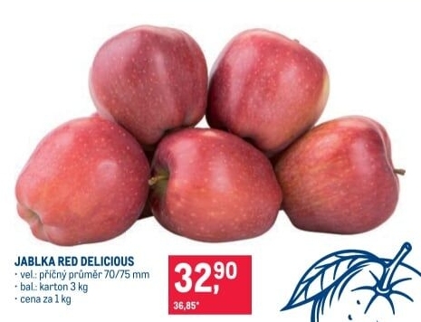 Jablka Red Delicious