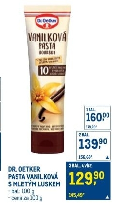 Vanilková pasta Dr. Oetker