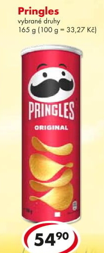 Chipsy Pringles - tubus