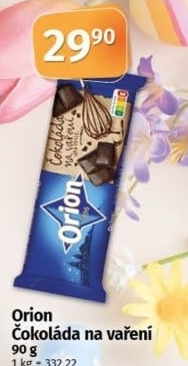Čokoláda na vaření Orion