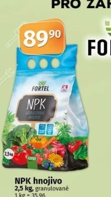 Hnojivo NPK Fortel
