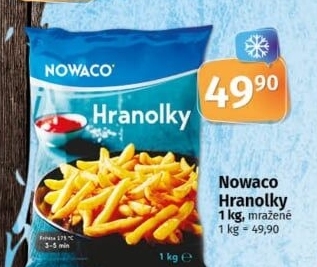 Hranolky mražené Nowaco