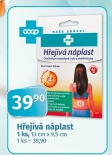 Hřejivá náplast Coop