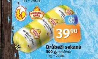 Sekaná drůbeží mražená Vodňanské kuře