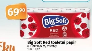 Toaletní papír 3vrstvý Big Soft