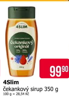 Čekankový sirup 4Slim