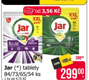 Kapsle do myčky Jar