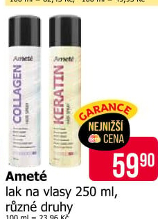 Lak na vlasy Ameté