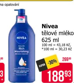 Mléko tělové Nivea