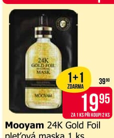 Pleťová maska Mooyam
