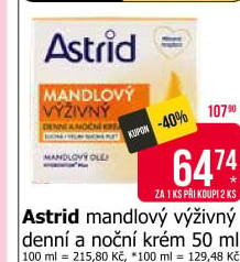 Pleťový krém výživný mandlový Astrid