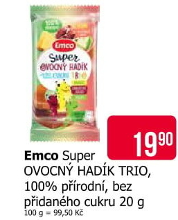 Super želé ovocný hadík Emco