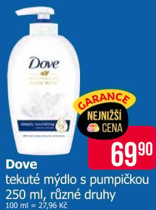 Tekuté mýdlo Dove