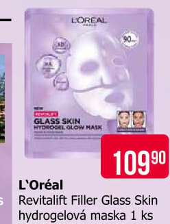 Textilní pleťová maska Revitalift Glass Skin L'