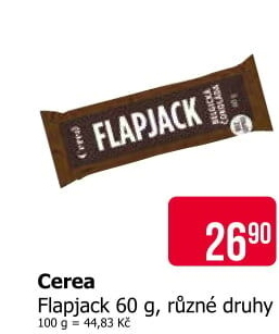 Tyčinka bez lepku Flapjack Cerea
