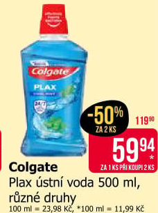 Ústní voda Plax Colgate
