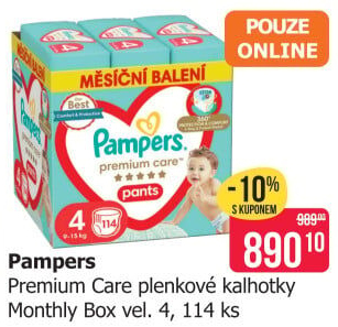 Pleny dětské Pampers Pants Premium Care