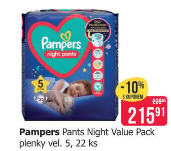 Pleny dětské PampersNight Pants