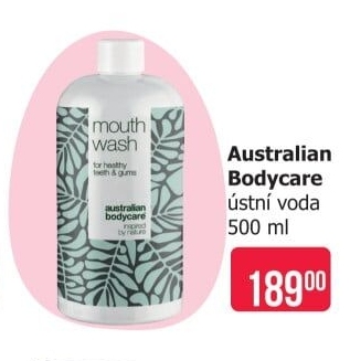Ústní voda Australian Bodycare