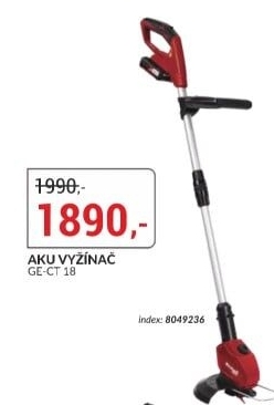 Aku vyžínač Einhell GE-CT 18 Li Kit
