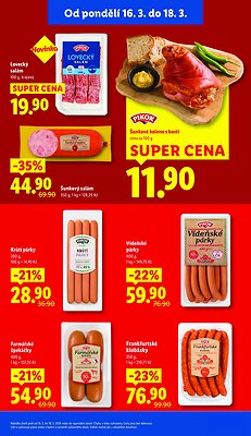 akční leták Lidl 16.3.2026-18.3.2026