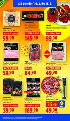 akční leták Lidl 16.3.2026-18.3.2026