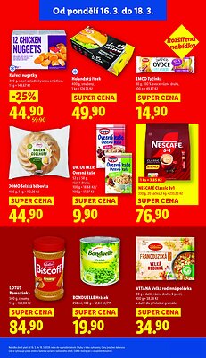 akční leták Lidl 16.3.2026-18.3.2026