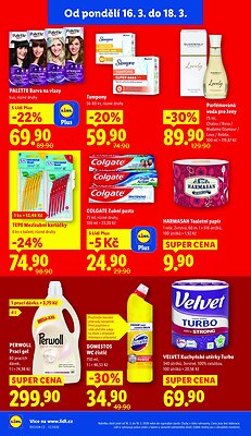 akční leták Lidl 16.3.2026-18.3.2026