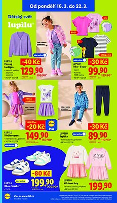 akční leták Lidl 16.3.2026-18.3.2026