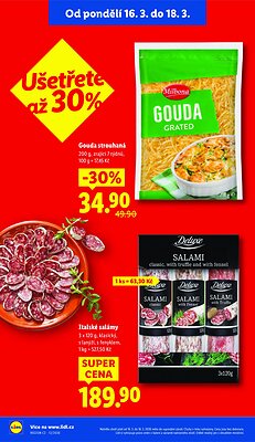 akční leták Lidl 16.3.2026-18.3.2026