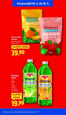 akční leták Lidl 16.3.2026-18.3.2026
