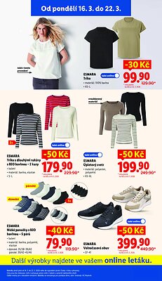 akční leták Lidl 16.3.2026-22.3.2026