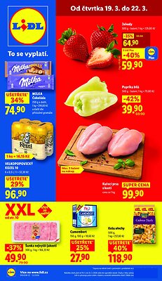 akční leták Lidl 19.3.2026-22.3.2026