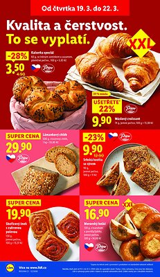 akční leták Lidl 19.3.2026-22.3.2026