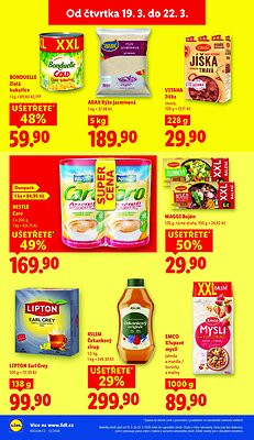 akční leták Lidl 19.3.2026-22.3.2026