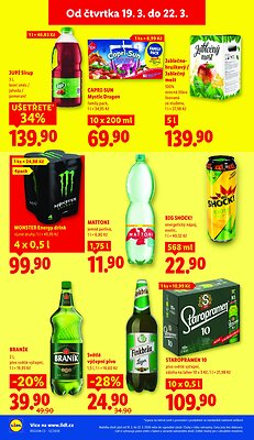 akční leták Lidl 19.3.2026-22.3.2026