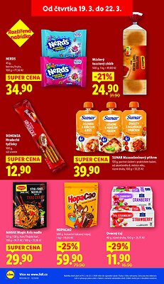akční leták Lidl 19.3.2026-22.3.2026