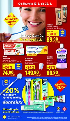 akční leták Lidl 19.3.2026-22.3.2026