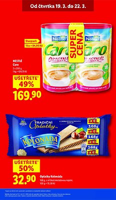 akční leták Lidl 19.3.2026-22.3.2026