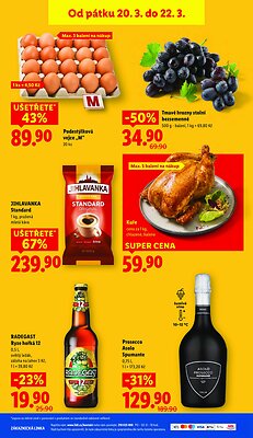 akční leták Lidl 19.3.2026-22.3.2026