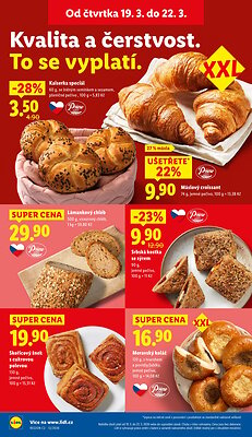 akční leták Lidl 19.3.2026-22.3.2026